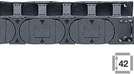 e-veriga s prečkami na vsakem členu