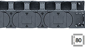 e-veriga s prečkami na vsakem členu