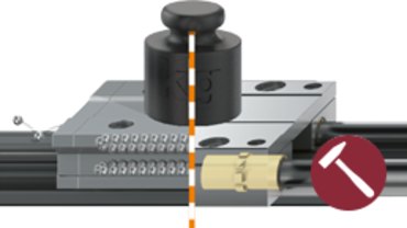 Lighter than recirculating ball bearing guides