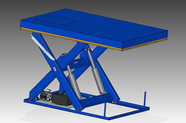Model of a lifting table from the Spanish company Porbisa