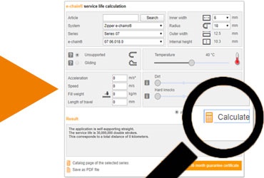 Service life calculator