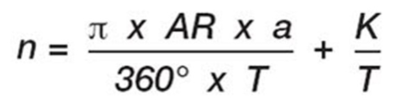 Formula za izračun števila členov
